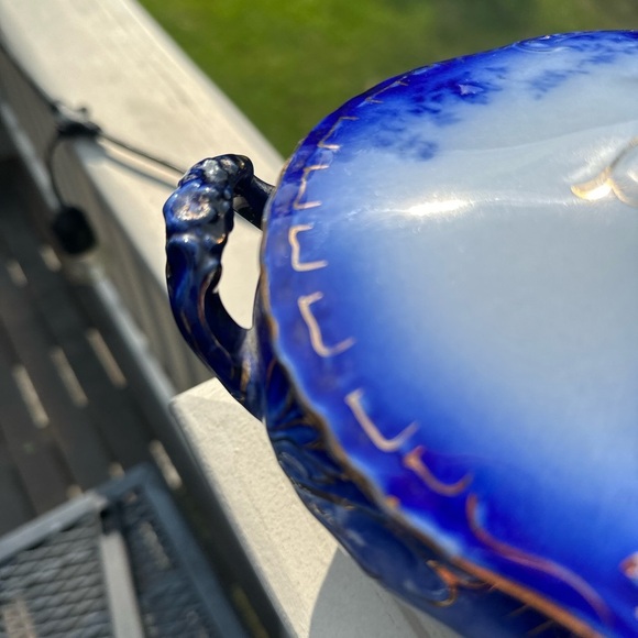 Vintage “LaBelle" Tureen Flow Blue China - Picture 6 of 6